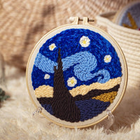 HKM-935507 Handmade Embroidery Material Kit for Beginners - Cute Animal Designs and Tutorial