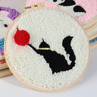 HKM-935507 Handmade Embroidery Material Kit for Beginners - Cute Animal Designs and Tutorial