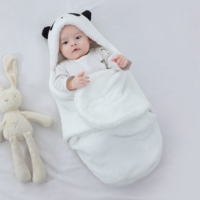 HKM-935571 Soft Flannel Newborn Baby Swaddling Quilt Blanket - Animal and Cartoon Patterns