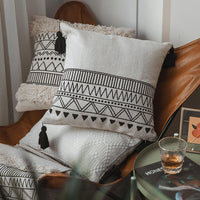 HKM-935635 Cotton and Linen Blend Siesta Pillowcase for Home, Office, and Travel