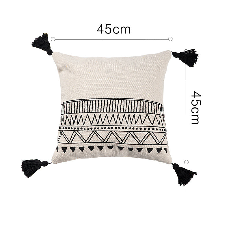 HKM-935635 Cotton and Linen Blend Siesta Pillowcase for Home, Office, and Travel