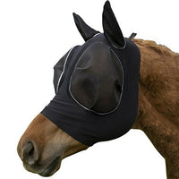 HKM-935763 Universal Horse Mosquito Cover - Lightweight, Black Latex & Net, 21x31cm
