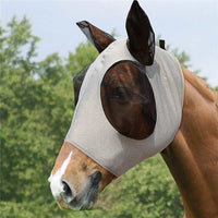 HKM-935763 Universal Horse Mosquito Cover - Lightweight, Black Latex & Net, 21x31cm