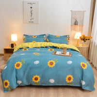 HKM-935891 Pure Cotton Brushed Four-Piece Bedding Set in Various Sizes