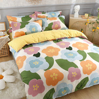 HKM-935891 Pure Cotton Brushed Four-Piece Bedding Set in Various Sizes