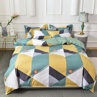 HKM-935891 Pure Cotton Brushed Four-Piece Bedding Set in Various Sizes