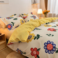 HKM-935891 Pure Cotton Brushed Four-Piece Bedding Set in Various Sizes