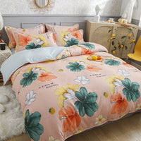 HKM-935891 Pure Cotton Brushed Four-Piece Bedding Set in Various Sizes