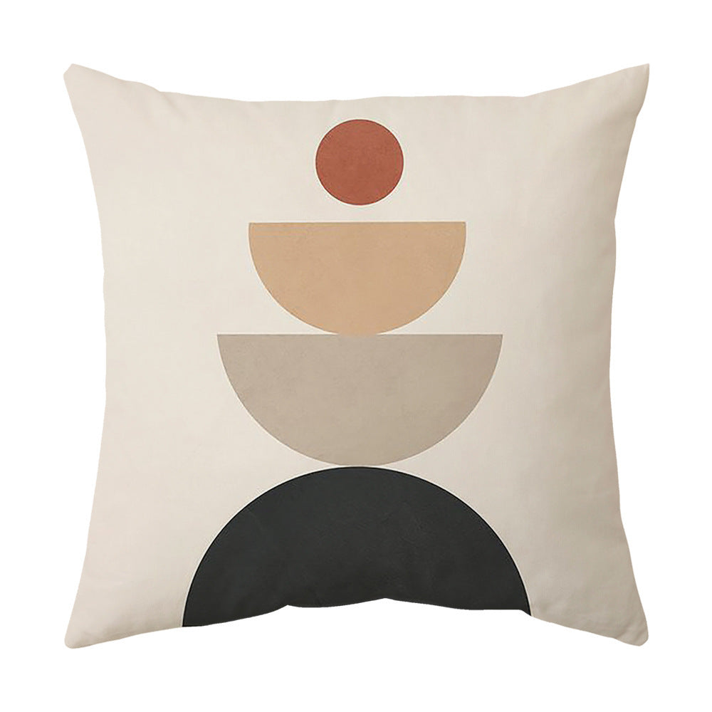 HKM-935955 American Style Animal Pattern Peach Skin Cushion Cover for Living Room and Bay Window