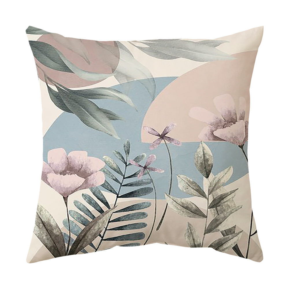 HKM-935955 American Style Animal Pattern Peach Skin Cushion Cover for Living Room and Bay Window