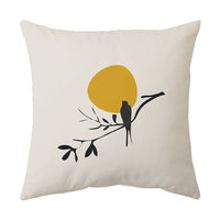 HKM-935955 American Style Animal Pattern Peach Skin Cushion Cover for Living Room and Bay Window