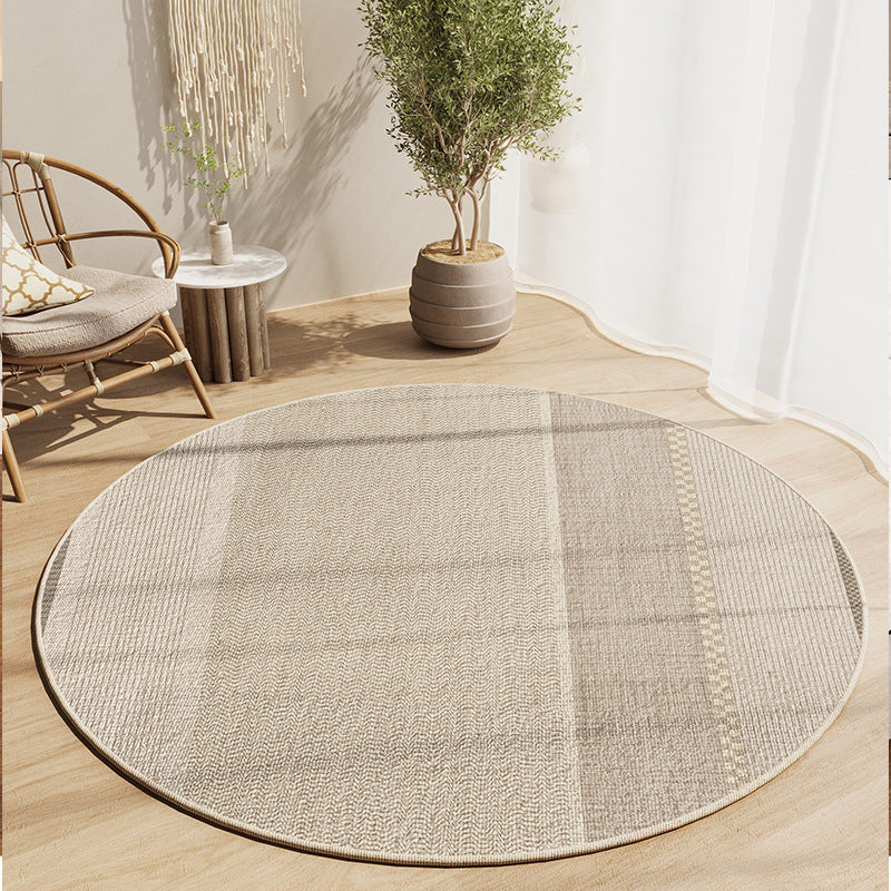 HKM-935955 Simple Round Carpet Study Swivel Chair Absorbent Wear-resistant Skid Resistance Blanket