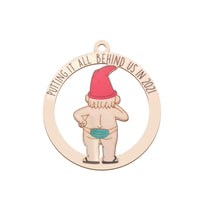 HKM-936019 Wooden Christmas Tree with Hangable Ornaments, 8x8cm, Available in Multiple Styles