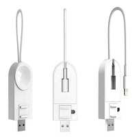 HKM-936083 2-in-1 Wireless Charger for Apple Watch and iPhone - Fast Charging, Compact Design