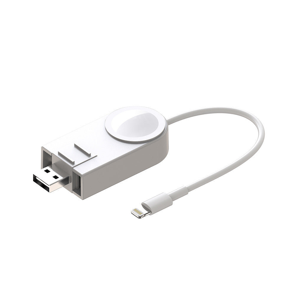 HKM-936083 2-in-1 Wireless Charger for Apple Watch and iPhone - Fast Charging, Compact Design