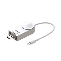 HKM-936083 2-in-1 Wireless Charger for Apple Watch and iPhone - Fast Charging, Compact Design