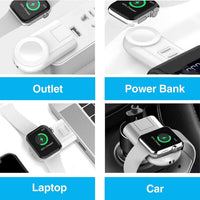 HKM-936083 2-in-1 Wireless Charger for Apple Watch and iPhone - Fast Charging, Compact Design