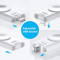 HKM-936083 2-in-1 Wireless Charger for Apple Watch and iPhone - Fast Charging, Compact Design