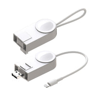 HKM-936083 2-in-1 Wireless Charger for Apple Watch and iPhone - Fast Charging, Compact Design