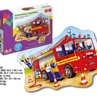 HKM-936147 Russian Language Jigsaw Puzzle for Preschool Learning, Educational Toy for Ages 3+, Arabic Patterns, Paper Material