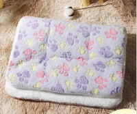 HKM-936211 Cat Four Seasons Mat Blanket - Thickened Double-Sided Lamb Wool & Flannel Cushion in Various Colors and Sizes