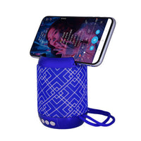 HKM-936275 Portable Mini Bluetooth Speaker with Fabric Design, Waterproof, Card Insertion, and 6-Hour Battery Life