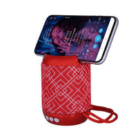 HKM-936275 Portable Mini Bluetooth Speaker with Fabric Design, Waterproof, Card Insertion, and 6-Hour Battery Life