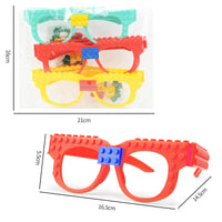 HKM-936403 Creative DIY Building Block Glasses for Kids - Educational Toy Set