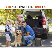 HKM-936595 Waterproof Anti-Dirty Dog Car Seat Cover Mat - Durable PVC Oxford, 137x147 cm