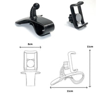 HKM-936787 360-Degree Adjustable Clip Phone Holder for Cars - Direct View Design, Stable ABS Construction