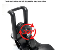 HKM-936787 360-Degree Adjustable Clip Phone Holder for Cars - Direct View Design, Stable ABS Construction