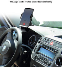 HKM-936787 360-Degree Adjustable Clip Phone Holder for Cars - Direct View Design, Stable ABS Construction