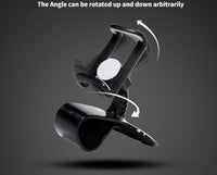 HKM-936787 360-Degree Adjustable Clip Phone Holder for Cars - Direct View Design, Stable ABS Construction