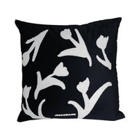 HKM-936787 Hand-Painted Black and White Embroidered Square Sofa Pillowcase - 30x50cm & 45x45cm Options