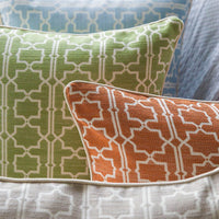 HKM-936851 American Living Room Throw Pillow - Cotton Cushion Cover, 50x50cm, Beige, Orange, Yellow, Green, Sky Blue, Dark Blue