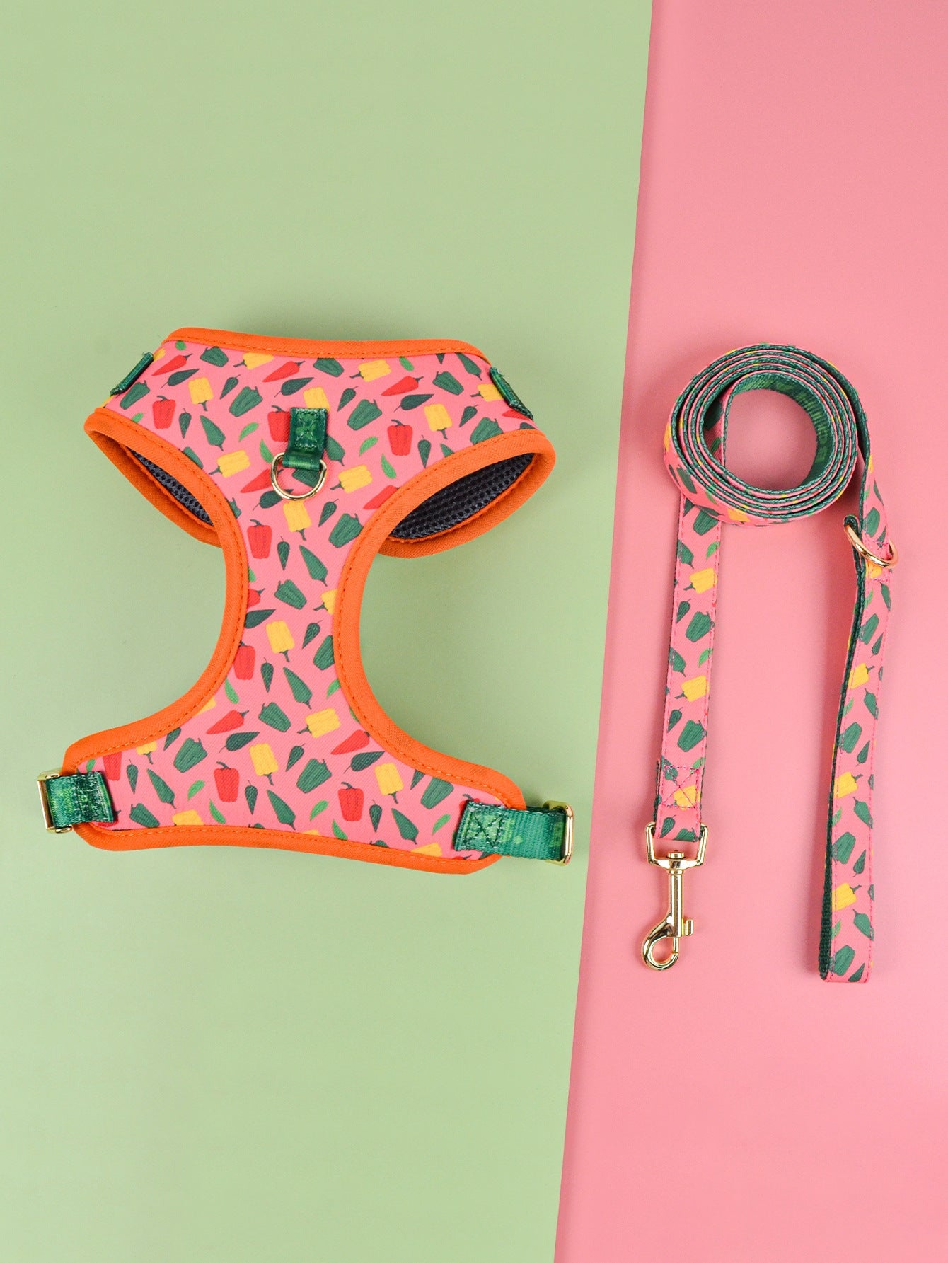 HKM-936915 Pet Chest-Back Leash Set for Medium and Large Dogs in Various Colors