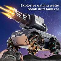 HKM-936979 Remote Control Tank Vehicle with 360° Rotation, Light & Music for Ages 5 and Up - Electric Water Bullet Toy