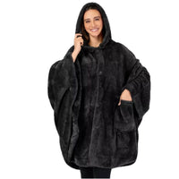 HKM-936979 Thickened Hooded Cloak Bathrobe for Home and Hotel Use in Pink, Dark Gray, or Black