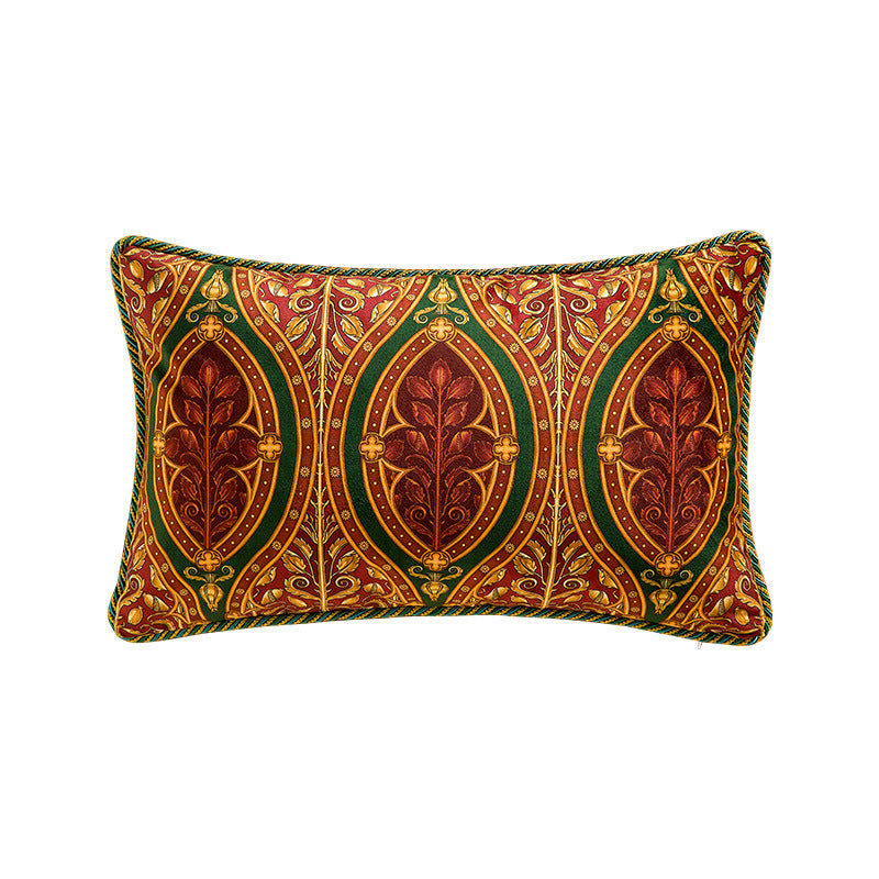 HKM-937107 Plush European Style Cushion Cover with Plant Pattern – Various Sizes Available