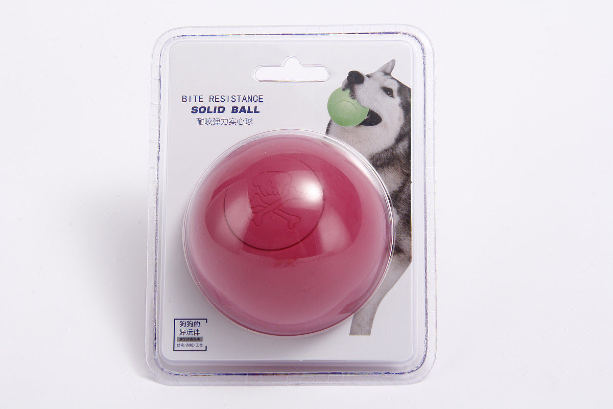 HKM-937171 Rubber Pet Solid Bouncy Ball Dog Toy