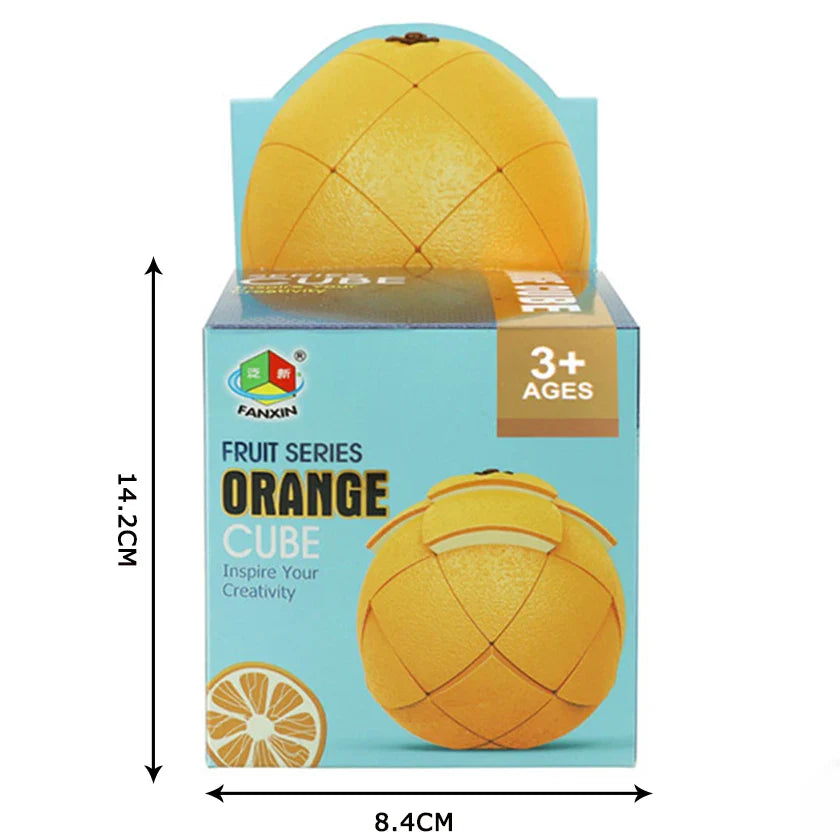 HKM-937299 Fruit-Shaped ABS Puzzle Cube - Creative Educational Toy for Kids, 3x3x3 Magic Cube, Ideal for Ages 3 and Up