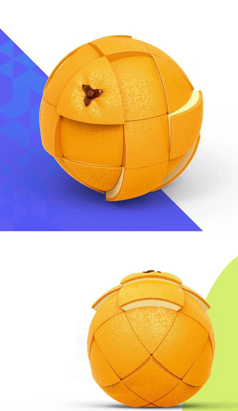 HKM-937299 Fruit-Shaped ABS Puzzle Cube - Creative Educational Toy for Kids, 3x3x3 Magic Cube, Ideal for Ages 3 and Up