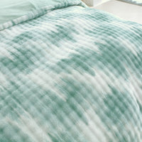 HKM-937555 Reversible Faux Rabbit Fur Duvet Cover Set with Camo & Gradient Boho Design, Includes Duvet Cover and 2 Pillowcases, Ultra-Soft and Hypoallergenic