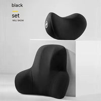 HKM-937683 Ergonomic Lumbar and Headrest Cushion for Car, Home, and Office