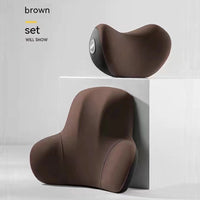 HKM-937683 Ergonomic Lumbar and Headrest Cushion for Car, Home, and Office