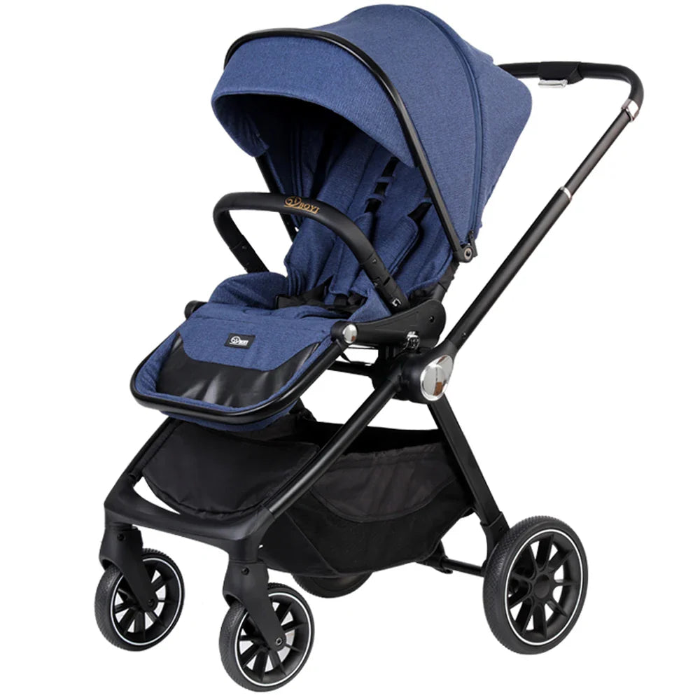 KTX-937747 Compact 2-in-1 Baby Pram with 360-Degree Functionality and Folding Design, Equipped with Five-Point Safety Belt