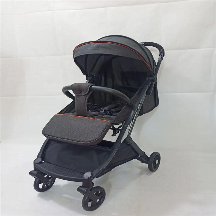 KTX-937747 Compact 2-in-1 Baby Pram with 360-Degree Functionality and Folding Design, Equipped with Five-Point Safety Belt