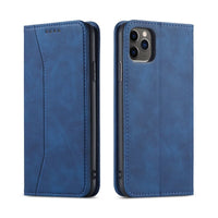 HKM-937811 Premium Flip Case for iPhone 12 Mini, 12/12 Pro, 12 Pro Max, 11, 11 Pro, 11 Pro Max, 7/8/SE 2020, 7/8 Plus, X/XS, XR, XS Max, 6/6S, 6 Plus - PU + TPU, Solid Colors Available