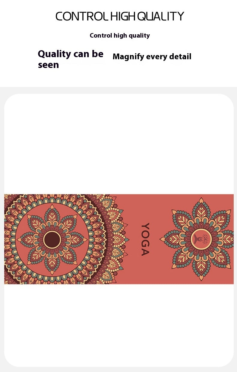 HKM-937939 Non-Slip Yoga Mat Towel for Meditation, Dancing, and Fitness - Available in 5 Stylish Designs (160x80cm, 2mm Thick)