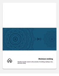 HKM-937939 Non-Slip Yoga Mat Towel for Meditation, Dancing, and Fitness - Available in 5 Stylish Designs (160x80cm, 2mm Thick)